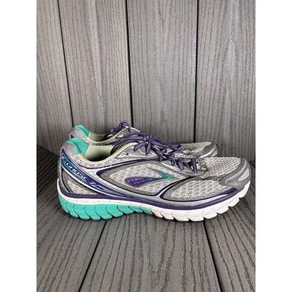 Brooks Ghost  7 Silver Womens 10.5 Medium Athletic Running Shoes - Picture 2 of 11